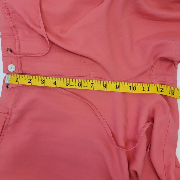 Caribbean Joe Womens Coral Silk/Rayon Capri Resort Beach Lounge Pants Size XL - Picture 6 of 11